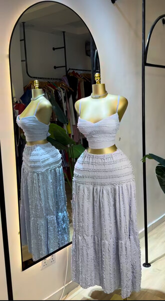 Ensemble bohème en dentelle