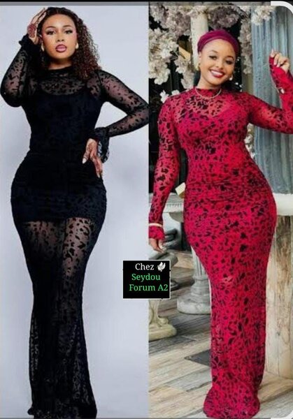 Robe Longue Élégante en Dentelle