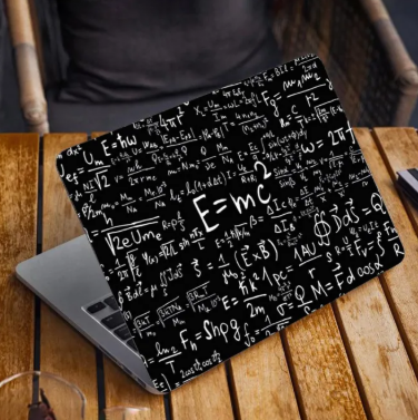 Einstein Equation Laptop Back Skin Vinyl Stickers Decal for 13 14 15 15.6 inches Laptop