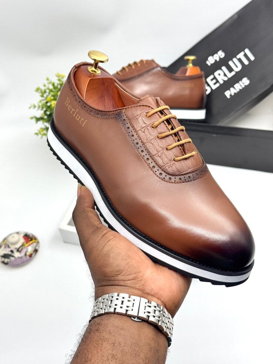 BERLUTI BROWN AND WHITE