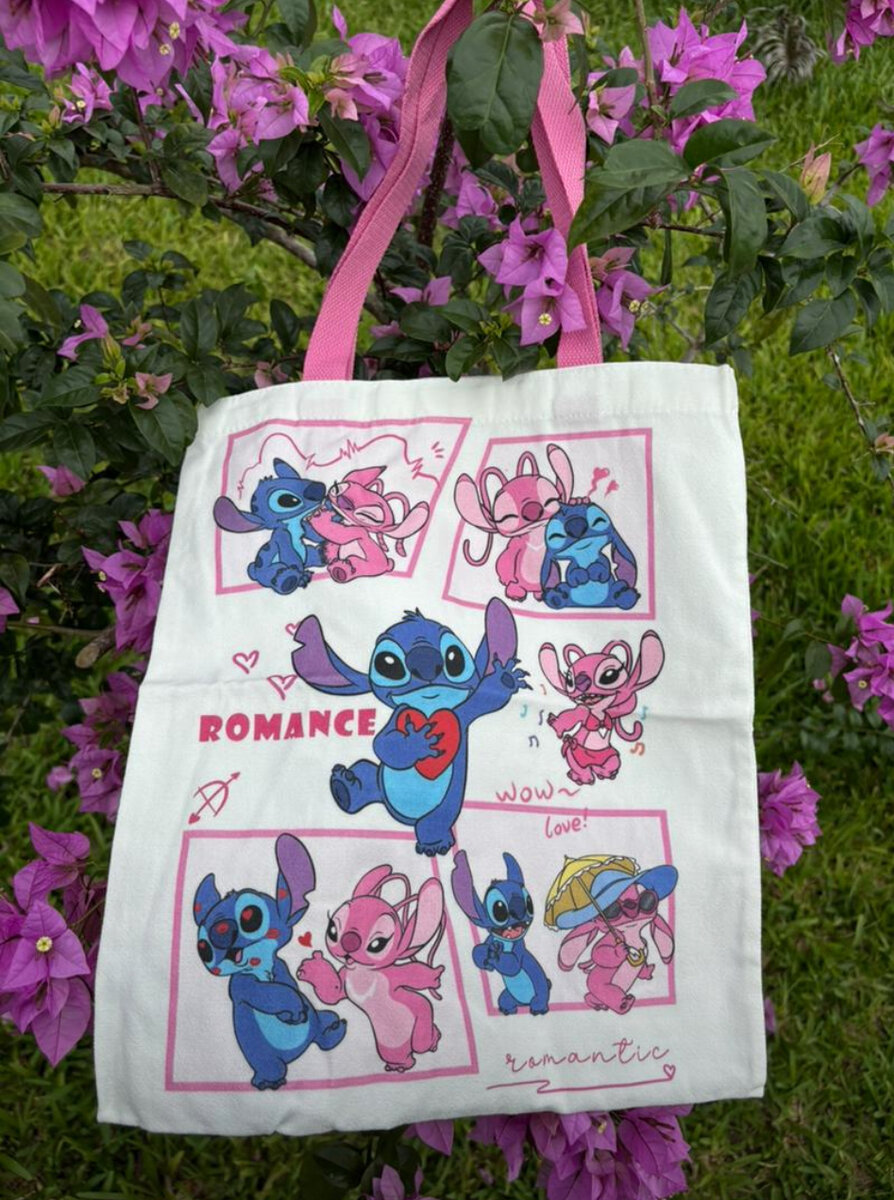 Sac shopping Stitch coloré
