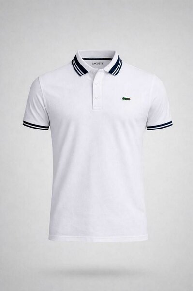 Polo blanc homme Lacoste