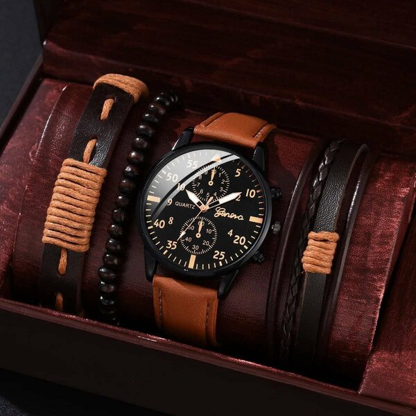 COFFRET MONTRE BRACELETS HOMME