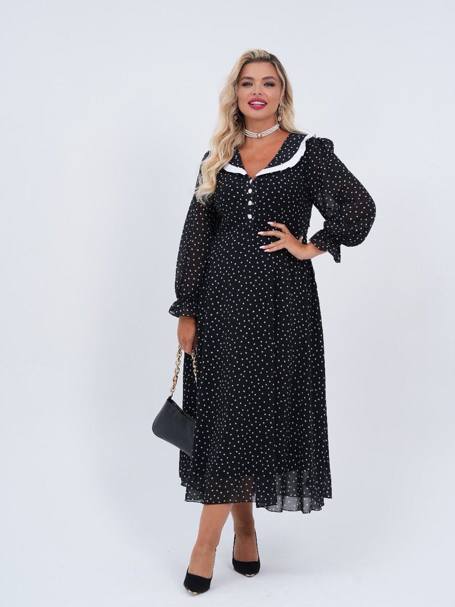 Платье в горох