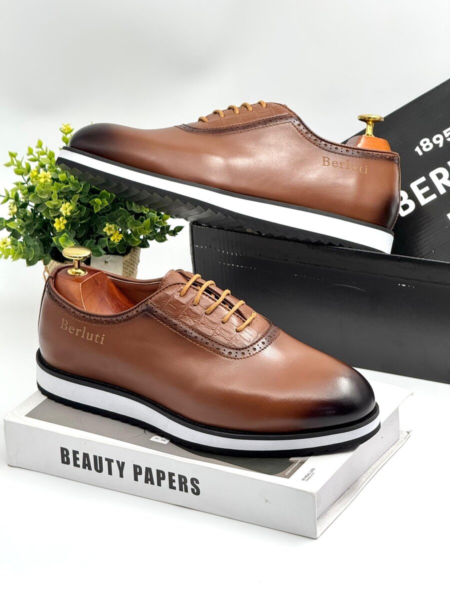 BERLUTI BROWN AND WHITE