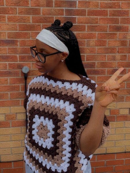 Pull Poncho en Crochet