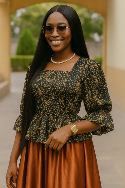 Blouse élégante à volants