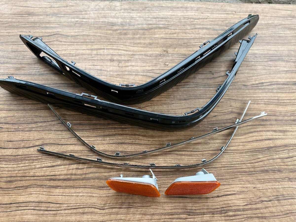 Накладки на бампер Американки для Mercedes-Benz W210