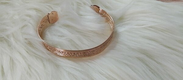 Bracelet manchette doré