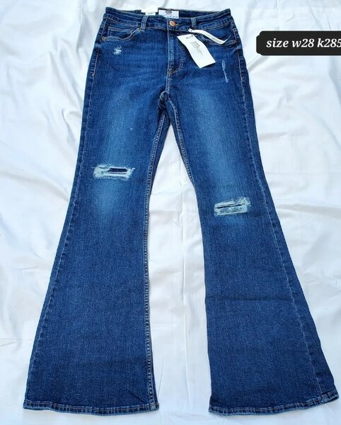 Stylish women's jeans blue