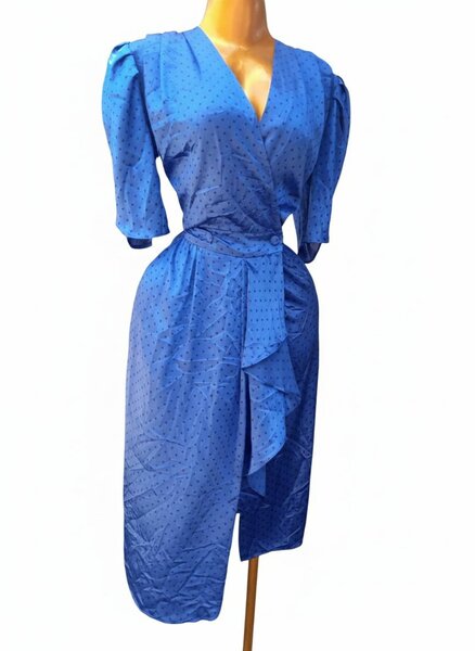 Robe bleu élégante femme