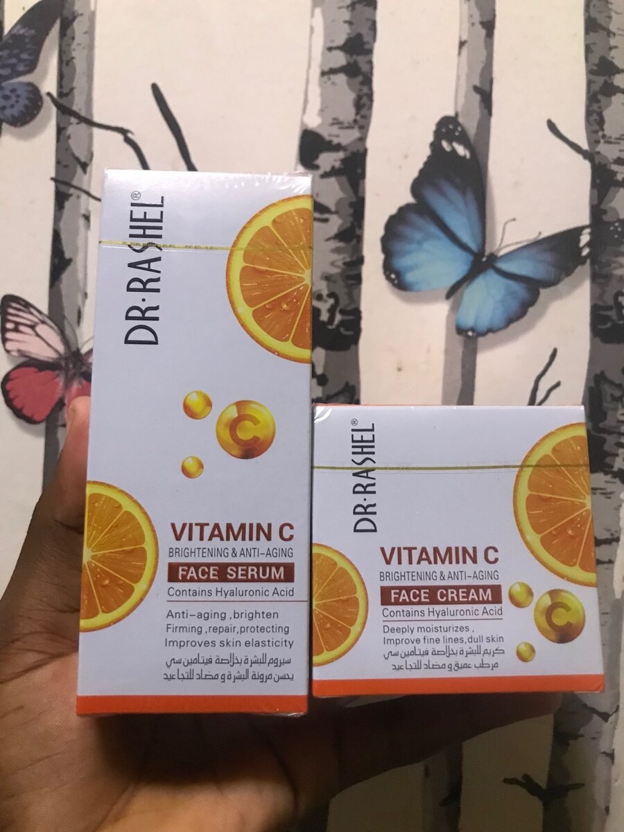Dr.Rashel Vitamine C face serum and cream
