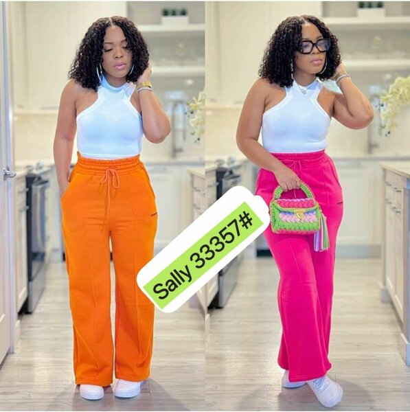 Pantalons larges colorés