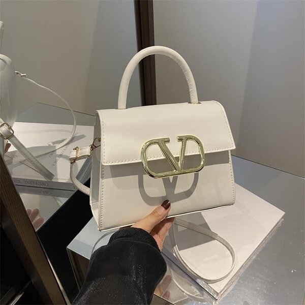 High quality and fashionable trapezoidal women's bag white