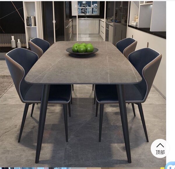 Table à manger de luxe en marbre nouveau design