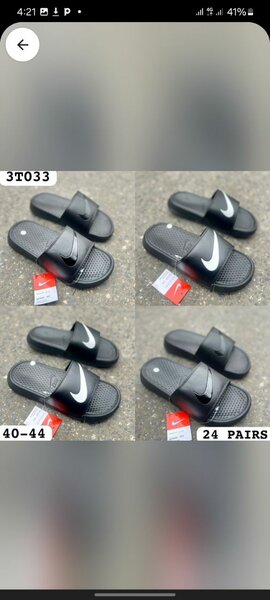 Adidas and nike slippers