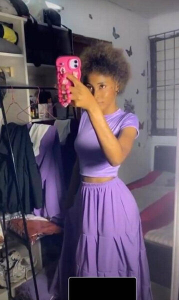 Ensemble violet élégant