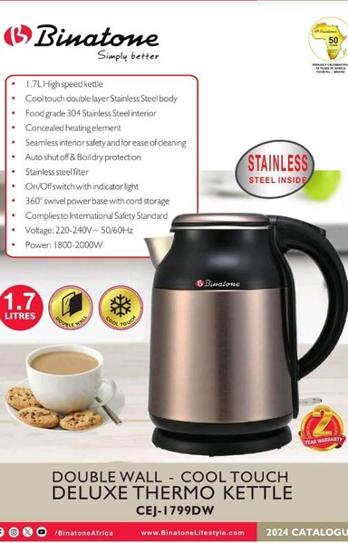 Bouilloire électrique Binatone CEJ-1799DW
