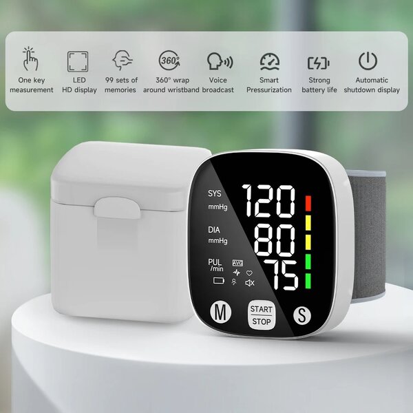 Rechargeable Wrist BP monitor