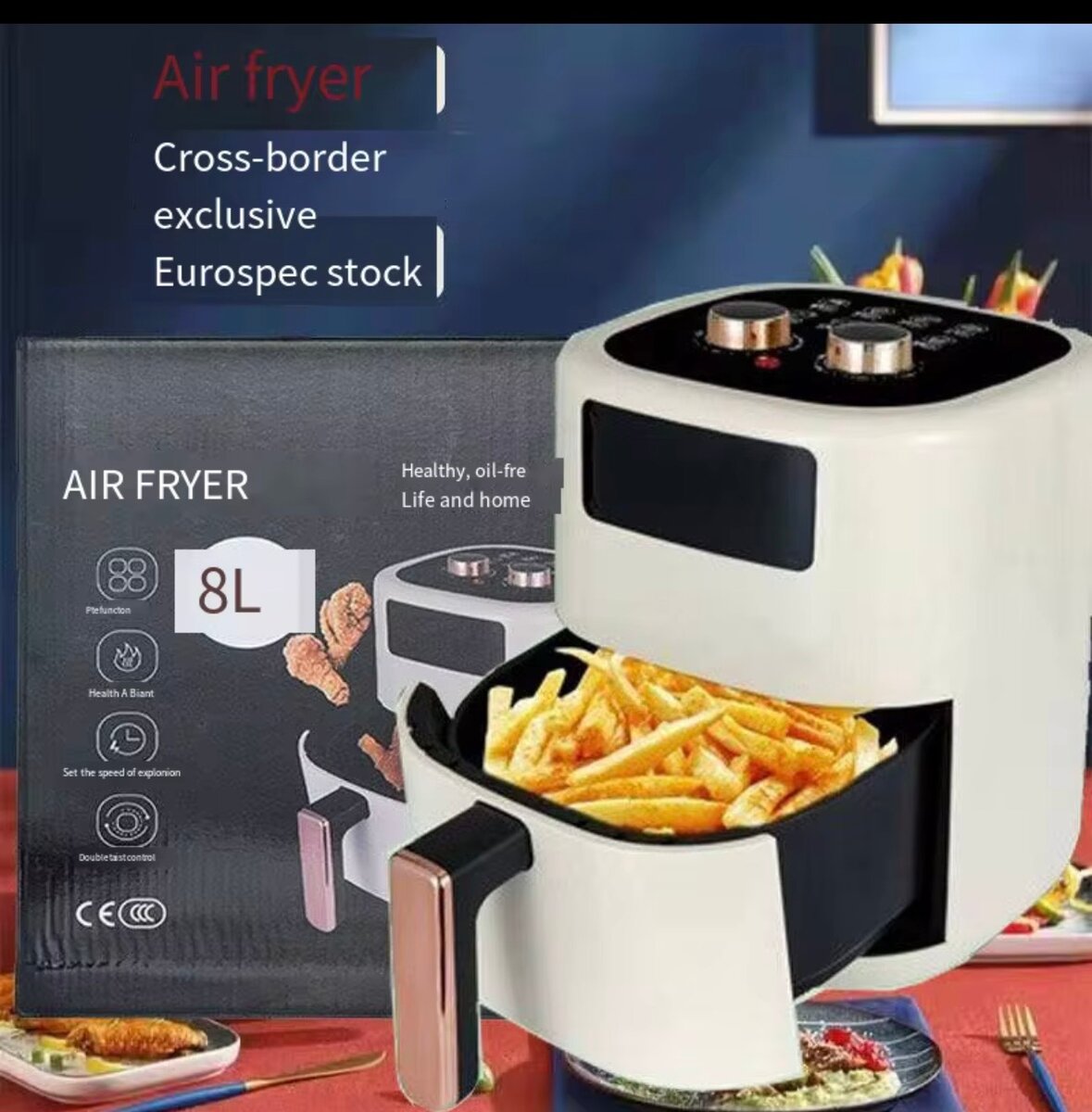 Friteuse à air 8L sans huile