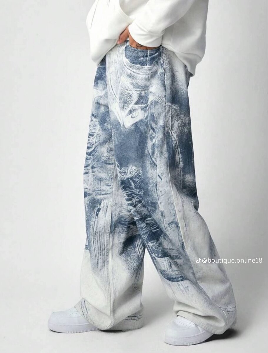 Jeans larges style urbain pour hommes