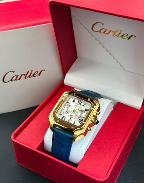 Montre Cartier Santos dorée