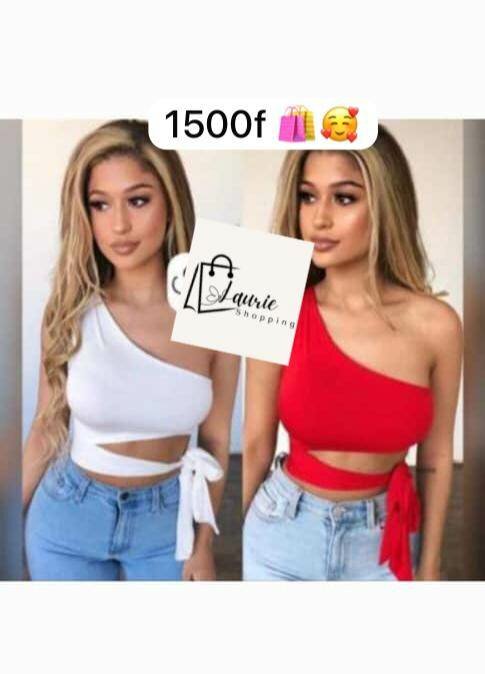 Top asymétrique femme