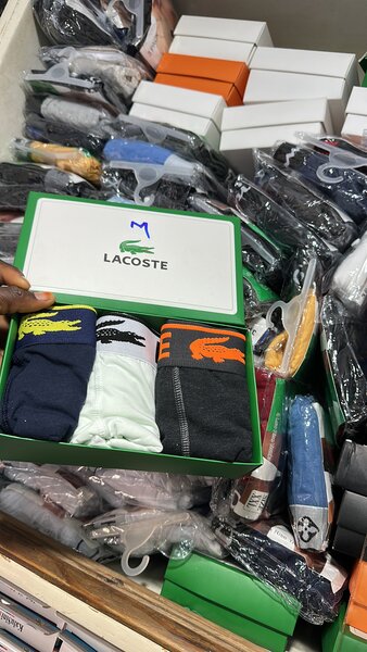 Coffret boxers  Lacoste coton