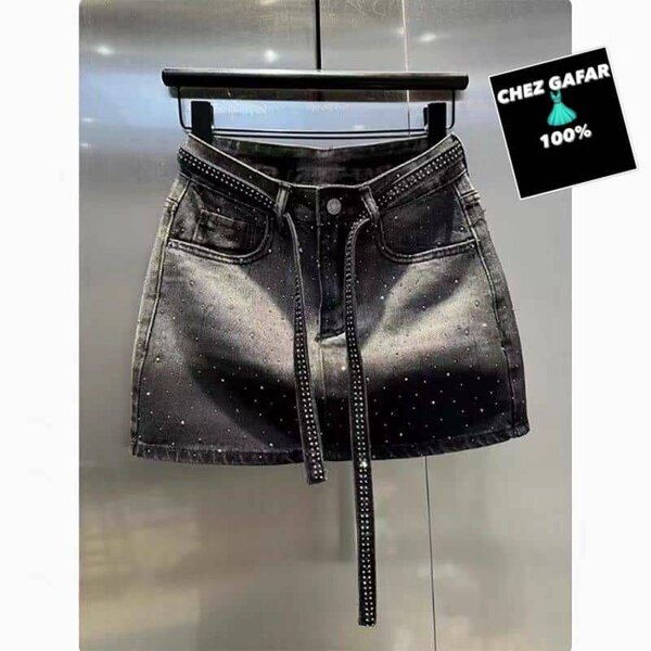 Mini jupe en jean