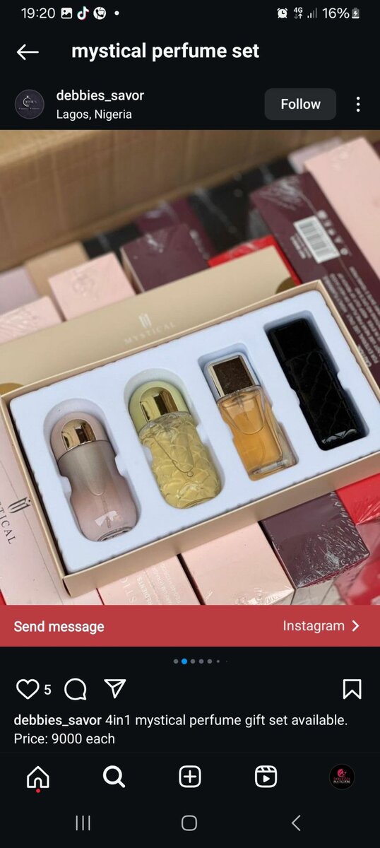 Mystical 4in1 unisex Gift perfume set