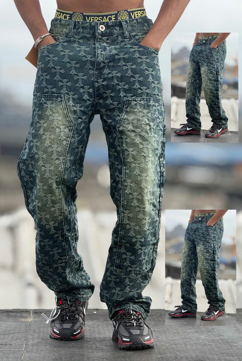 Jeans pour Hommes à Motifs