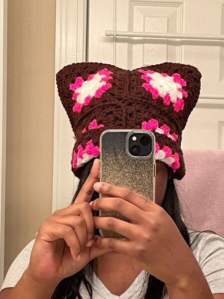 Chapeau cat en crochet