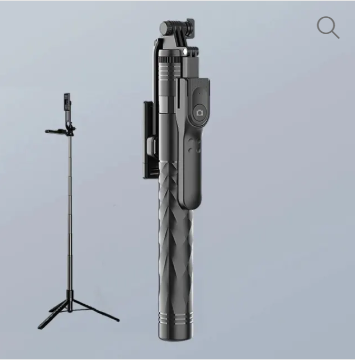 Extendable Selfie Stick Tripod with Wireless Remote and 2 LED Rechargeable Light Stand for Phones