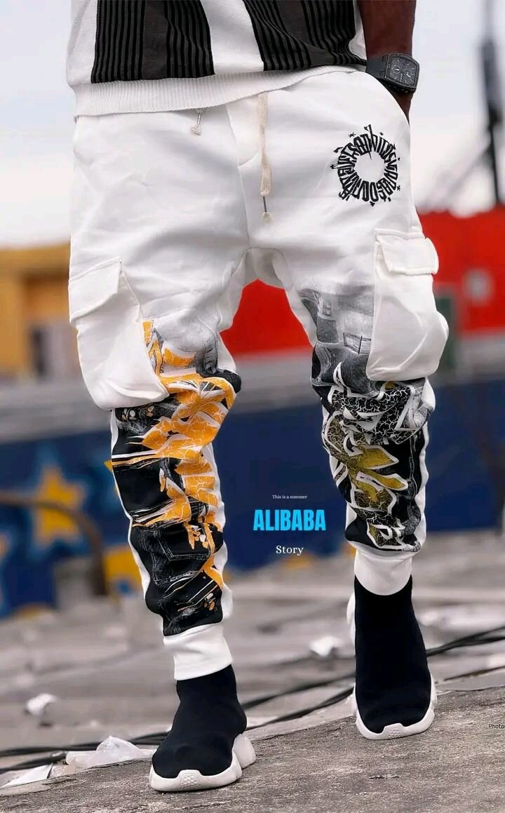 Shorts en denim imprimé