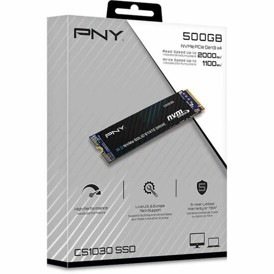 SSD PNY 500GB M.2 PCIe Gen3 x4