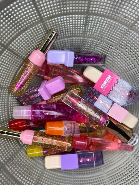 Ensemble gloss paillettes