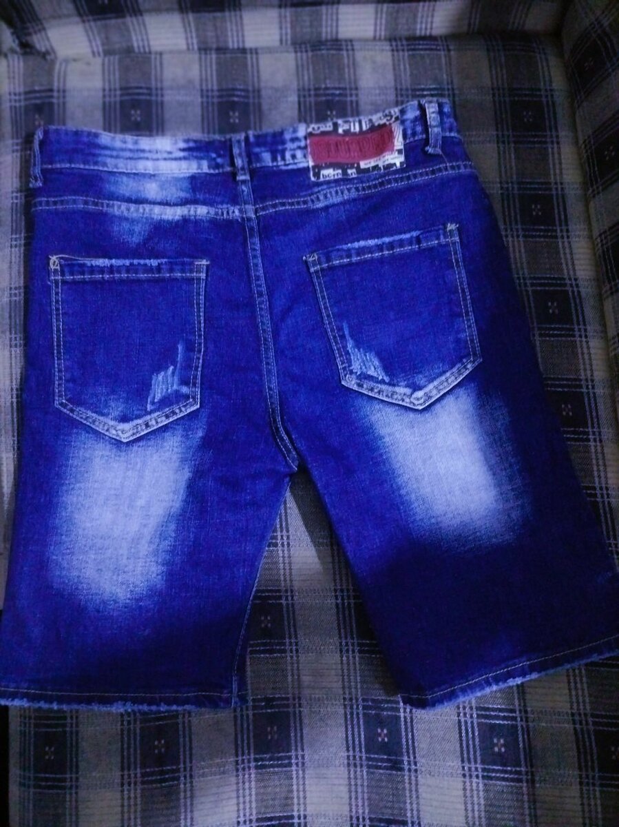 Shorts en jean délavé