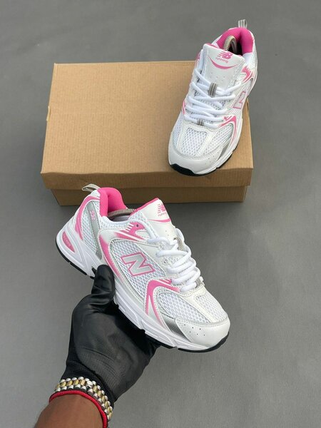 Baskets Blancs Rose Femme