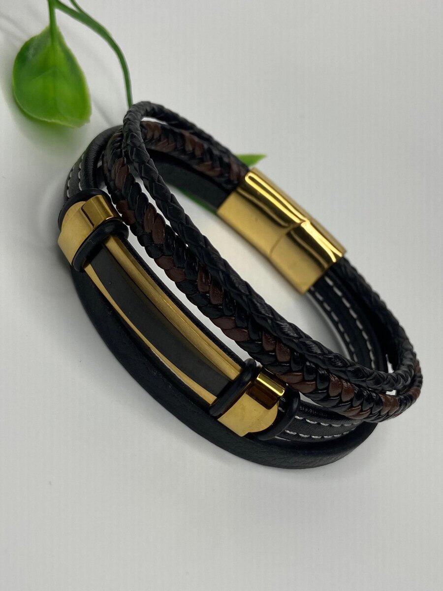 Minimalist Leather Steel Bracelets