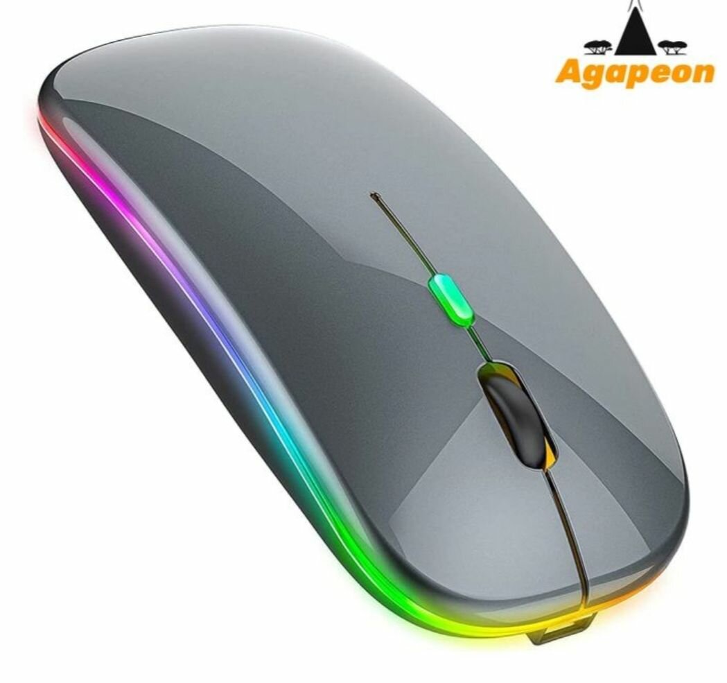 Souris sans fil rechargeable silencieuse