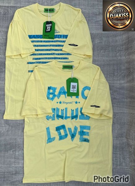 T-shirts jaunes imprimés BAO