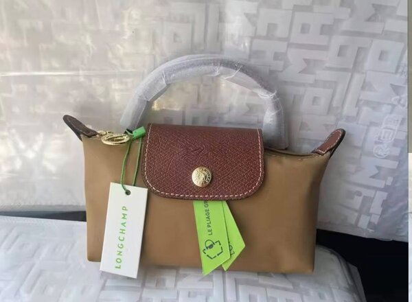 Sac à main Longchamp en cuir marron