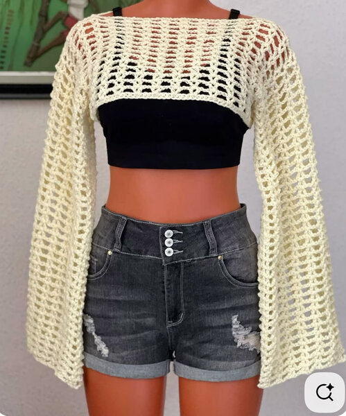 Boléro crochet pour femme