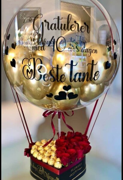 Cadeau d'Amour avec Ballons