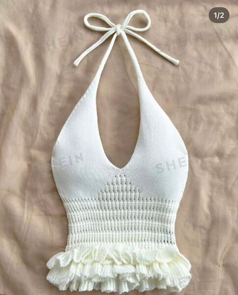 Top en tricot sans manches