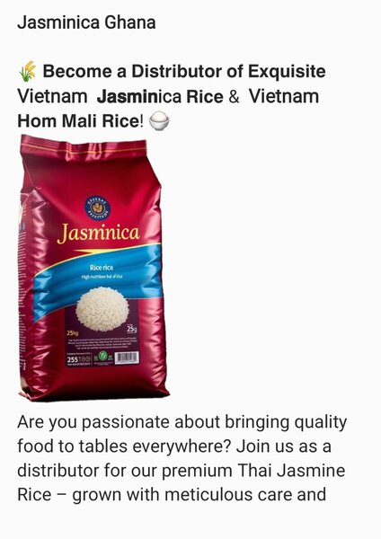 Jasminica rice for sale