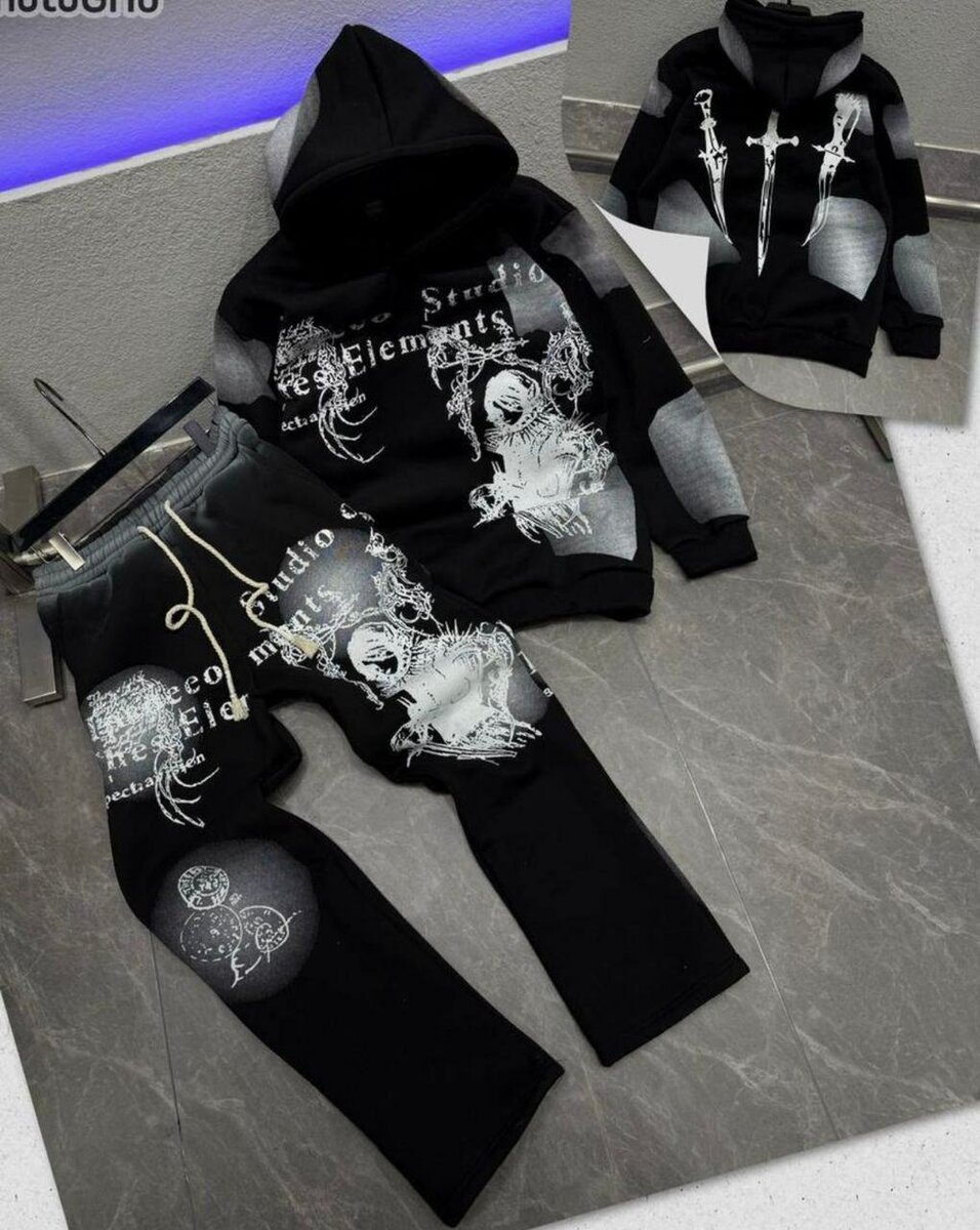 Survêtement graphique unisexe