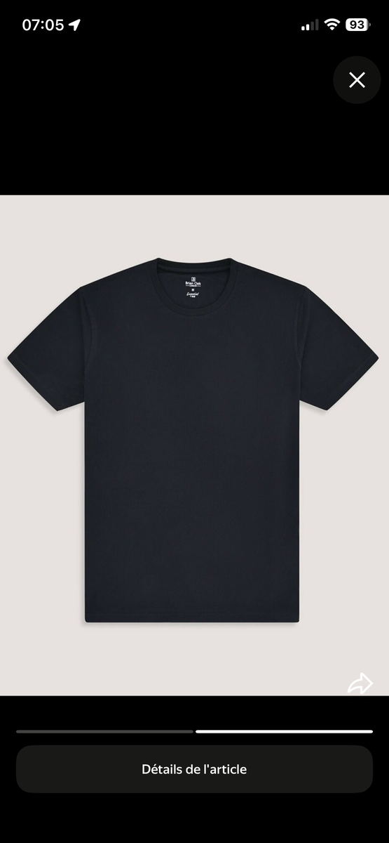 T-shirt noir classique