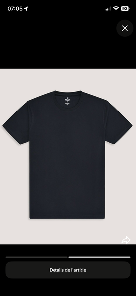 T-shirt noir classique