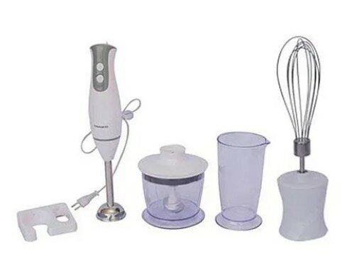 Nasco Mixeur Plongeant Multifonctions – HB1902- 700 ML – 300 W – Blanc